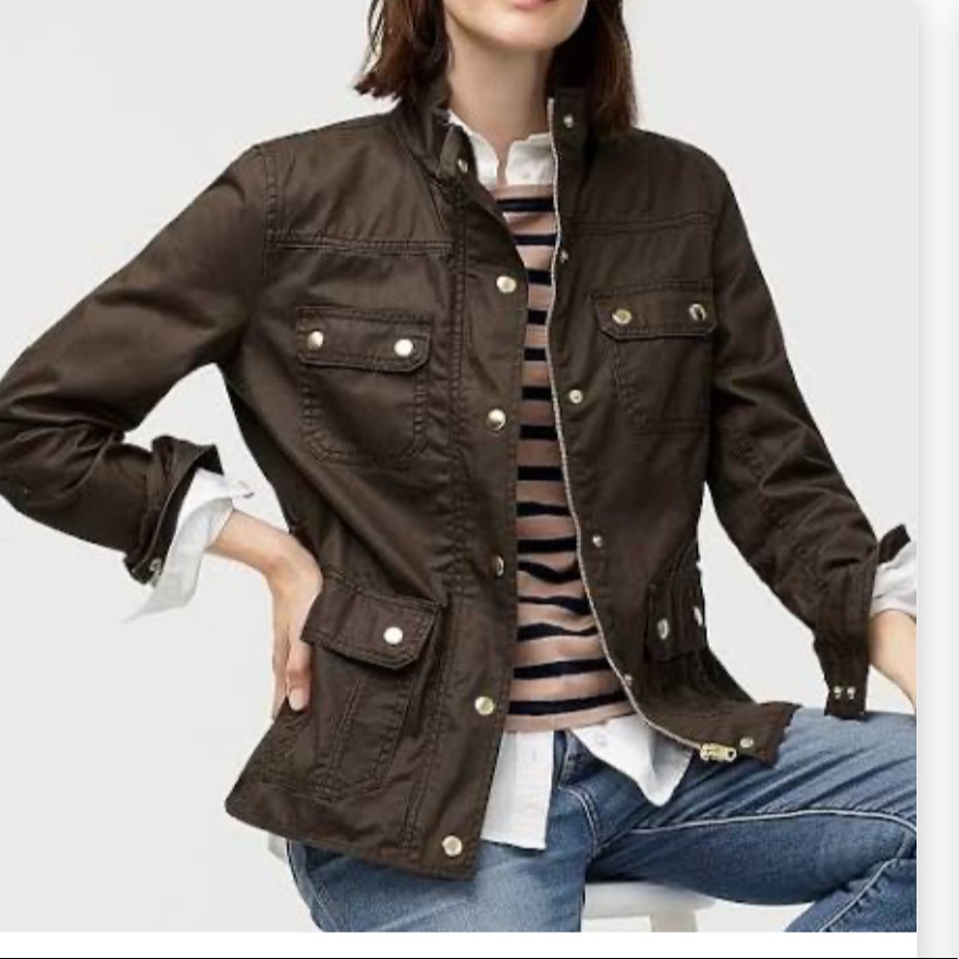 J. Crew Waxed Jacket Size Xs Nwot
